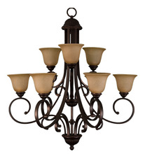  12588 - Alpine Series 9 Light Chandelier - RB